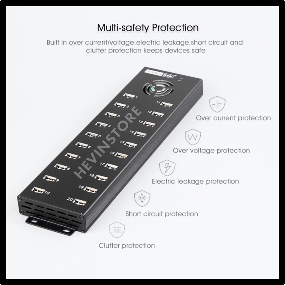 SIPOLAR ORIGINAL USB 2.0 HUB 20 PORT WITH COOLING FAN