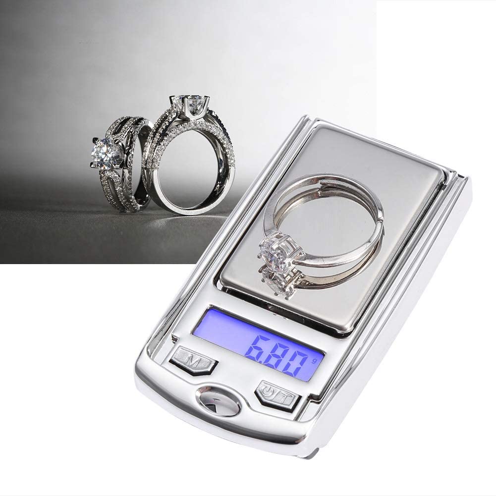 Berat Timbangan Saku Elektronik Sensitivitas Tinggi Pocket High Kalung 1PC Portabel Berat Cincin Digital Scale Presisi Perhiasan Mini Digital Weight Alat Balance Scale