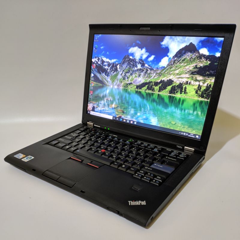 Laptop tangguh slim Lenovo thinkpad t400s - core2duo ram 4gb - hardisk 320gb - windows 10pro