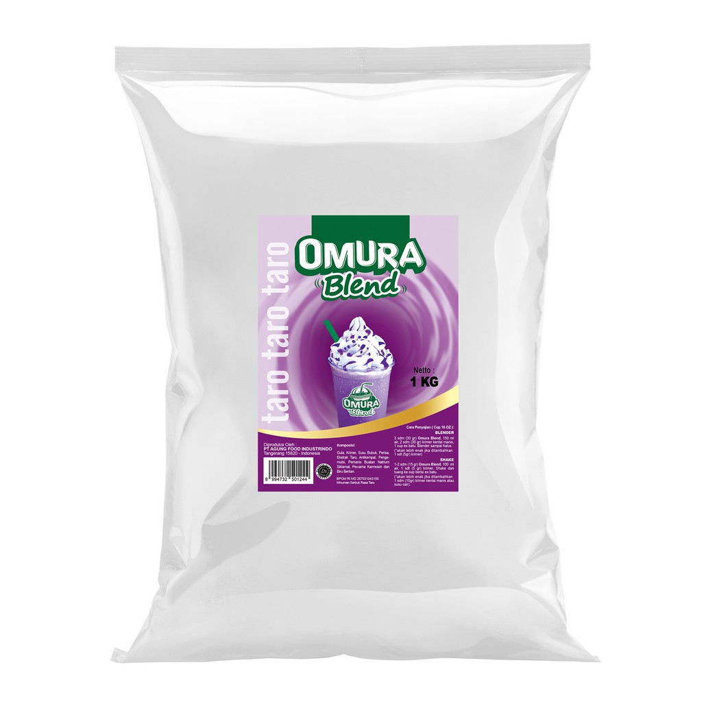 

Omura blend bubuk minuman mix rasa Taro 1 kg
