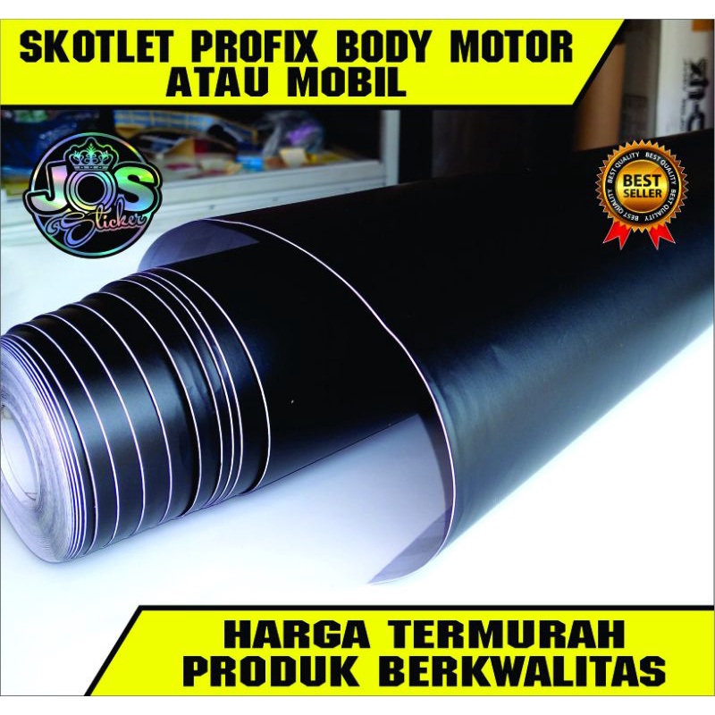 SKOTLET HITAM DOFF BODY MOTOR/MOBIL