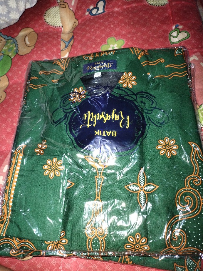 Wedanta Pinus Kemeja Batik Hijau Botol Pria Lengan Panjang Bso Official