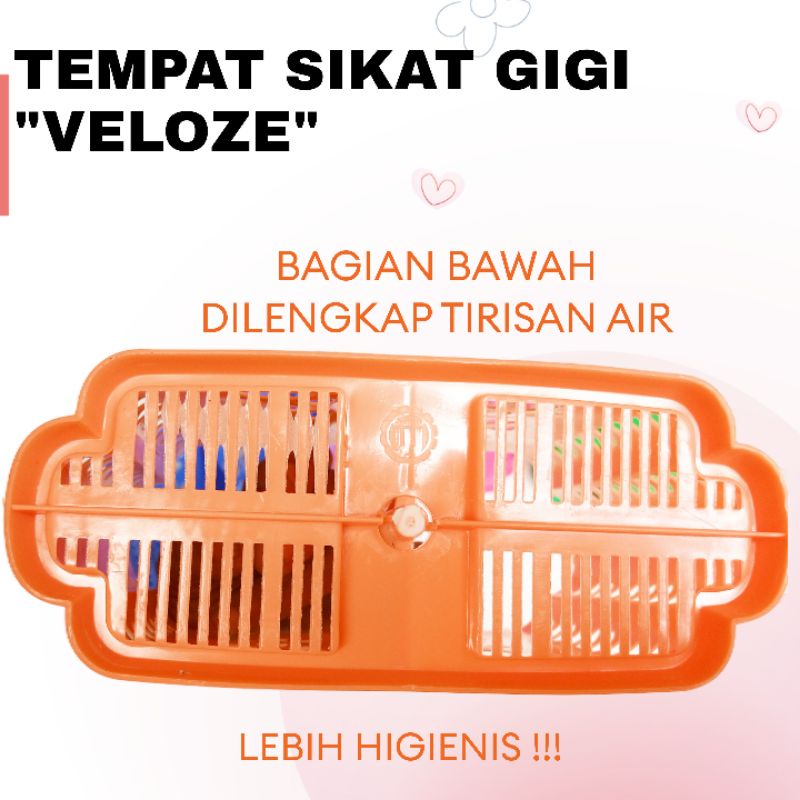 TEMPAT SENDOK 2 SEKAT VELOZE MURAH MODEL TERBARU TEMPAT SIKAT GIGI MURAH TERBARU