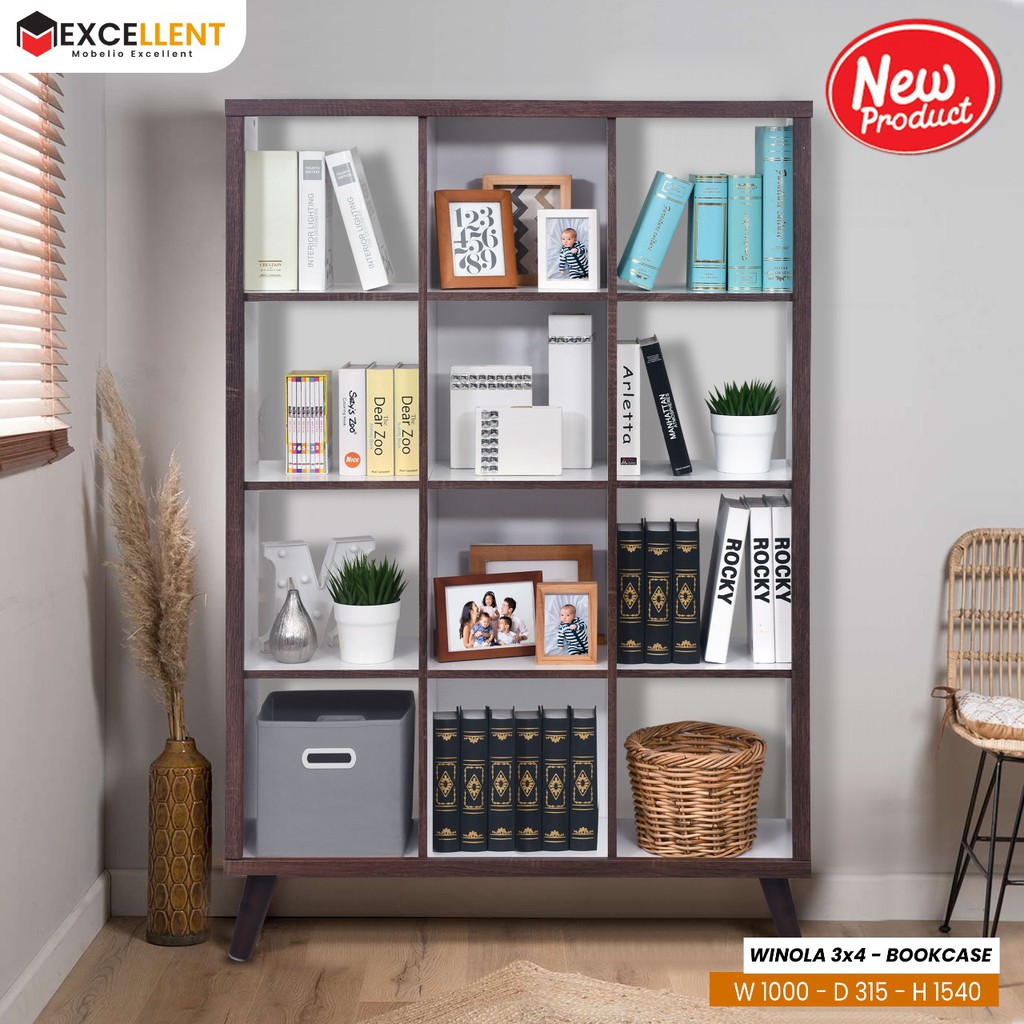 Rak Buku Hiasan Pembatas Ruangan Minimalis