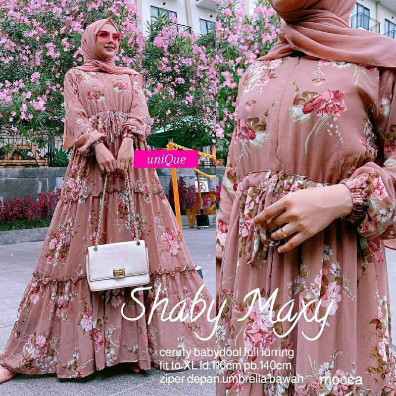 Shaby Maxy, maxi dress, long dress, dress muslim, gamis, gamis muslim, fashion, gamis murah, ootd