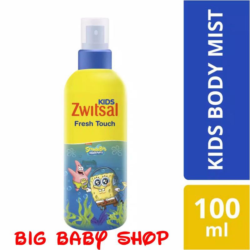 ZWITSAL KIDS Body Mist Minyak Wangi Parfum Anak ZWITSAL KIDS Fresh Touch Biru 100 ml 100ml
