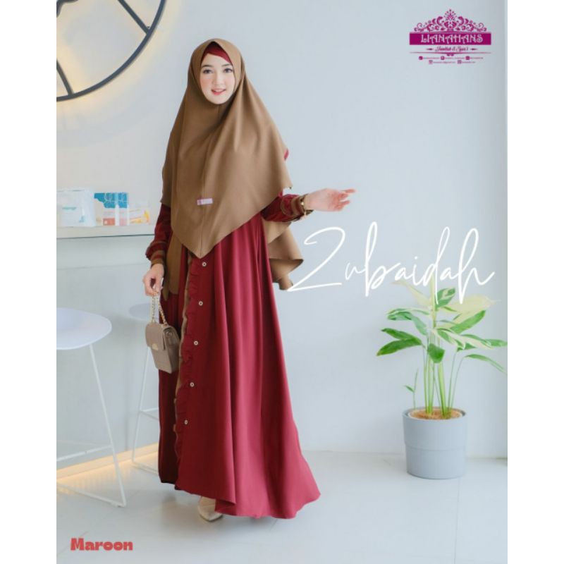 READY zubaidah by lianahans gamis mewah lebaran 2021 bisa COD