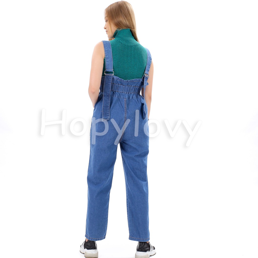 HOPYLOVY - Overall Jeans Wanita Navali