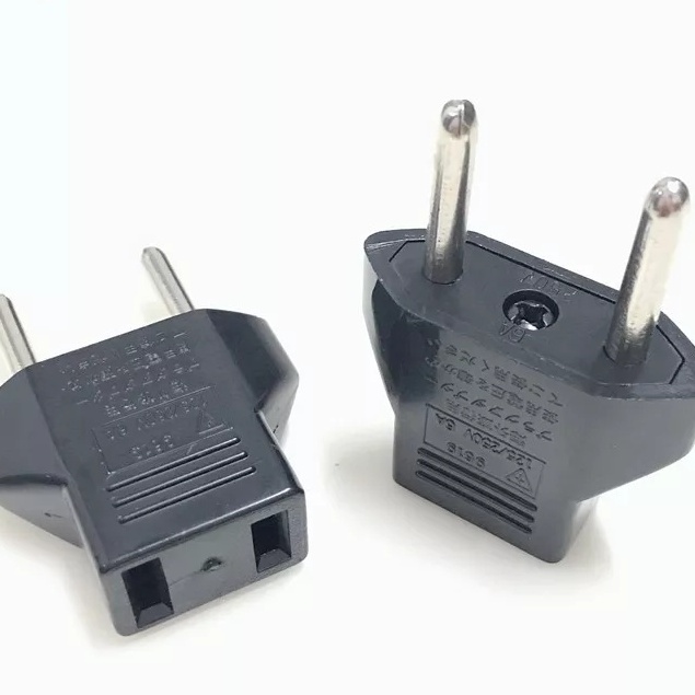 Converter Colokan Listrik Gepeng Ke Indonesia Plug Adapter EU ke US Stop Kontak