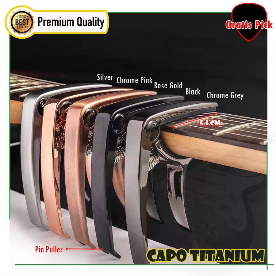 Kapo Gitar / Capo Guitar / Cappo Guitar / Kappo Gitar Titanium