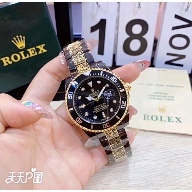 Jam Tangan Submariner Jam Tangan Motif Batik Jam Tangan Pria Wanita Anti Air