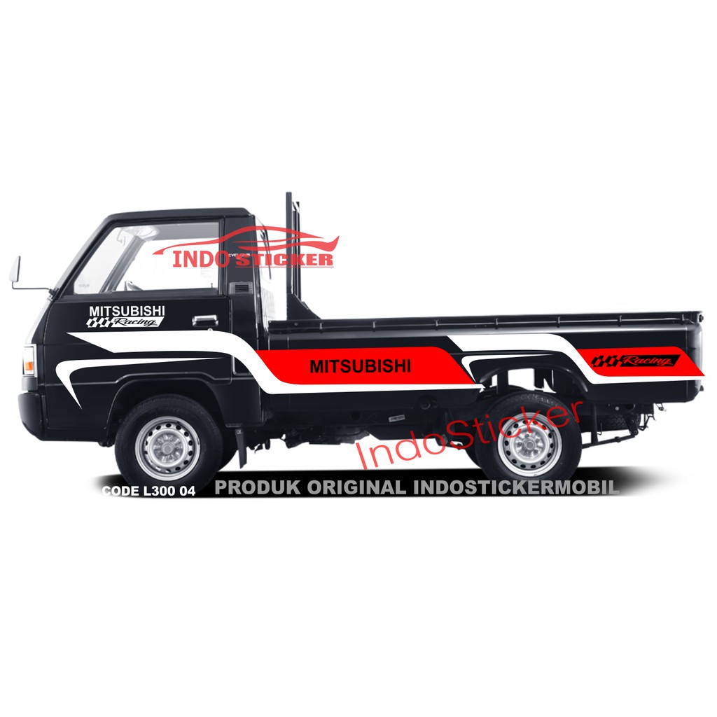 stiker mobil pick up l300 stiker mitsubishi racing pick up l300