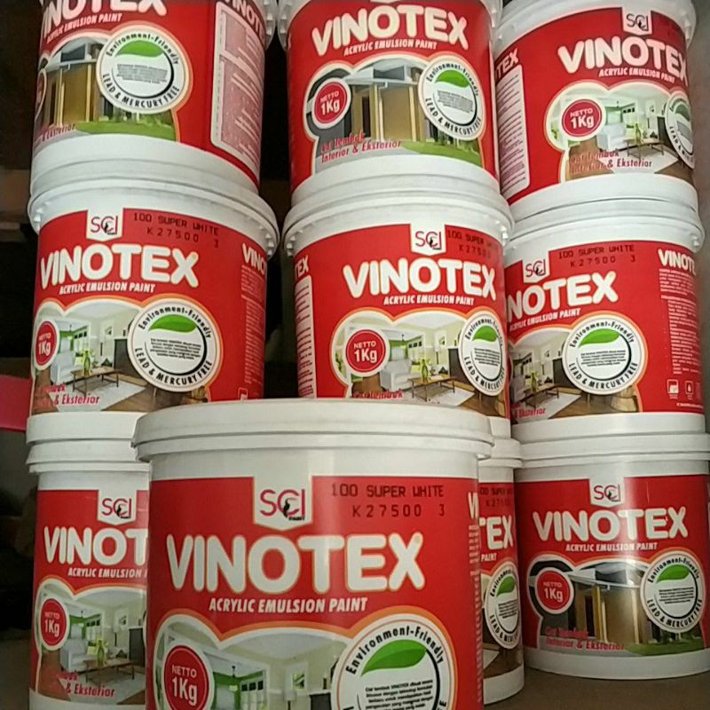 cat dinding tembok vinotex 1kg putih