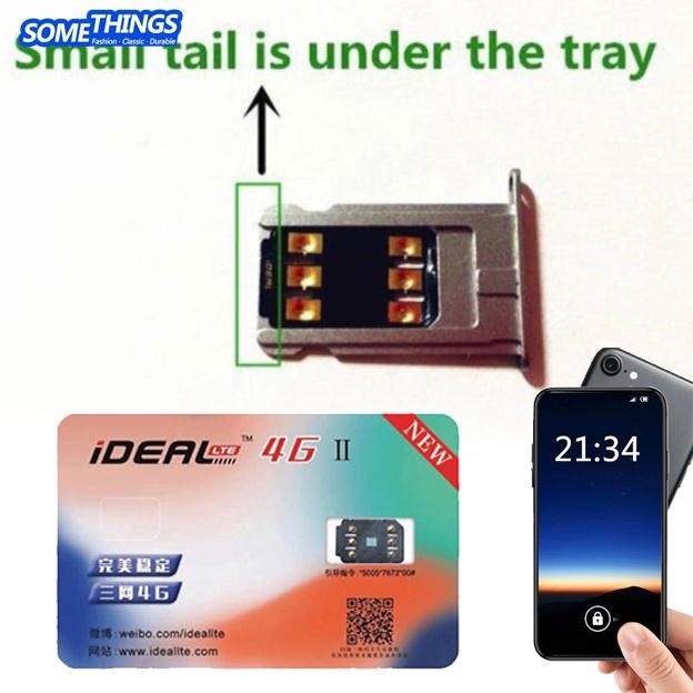 Handphone Unlock Turbo Sim Card Ideal II 4G Profesional untuk iPhone