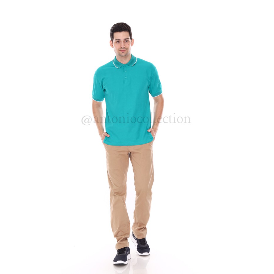 Kaos Polo Shirt / Kaos Kerah / Poloshirt Katun / Seragam Hijau To