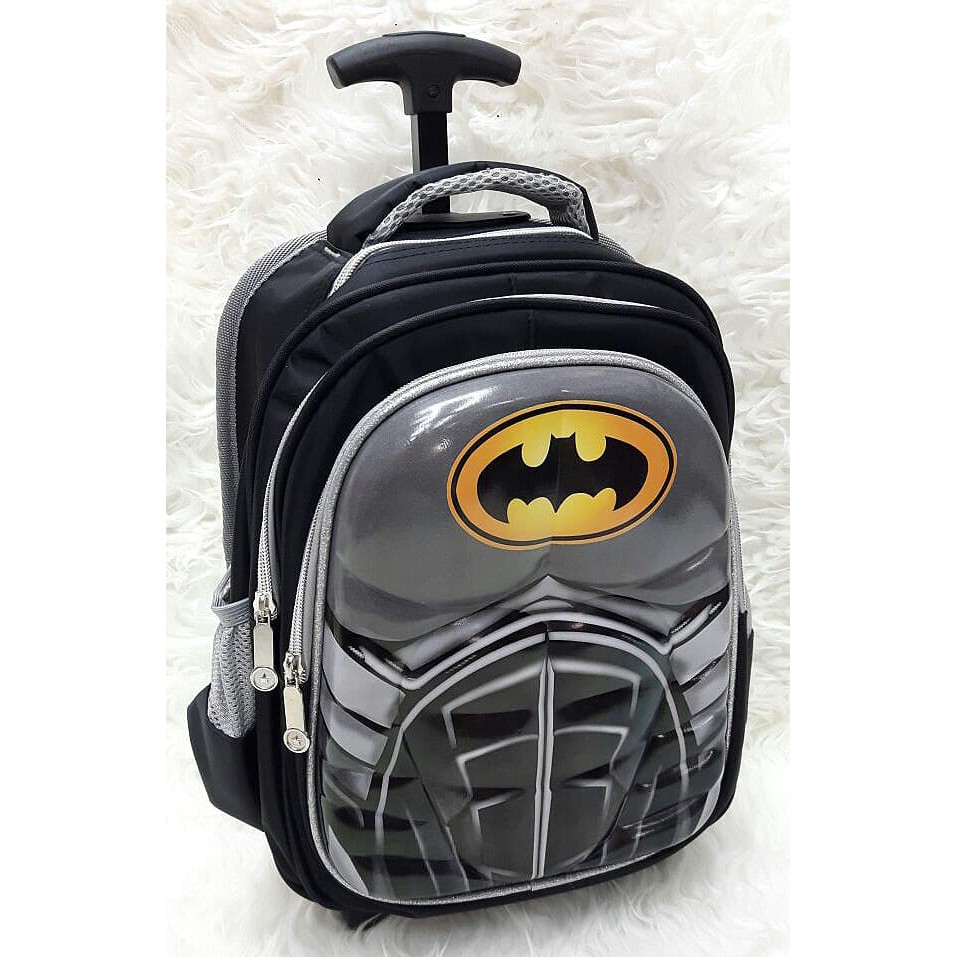 SPECIAL    Tas Ransel Trolley Dorong Anak Sekolah 6D Batman TK