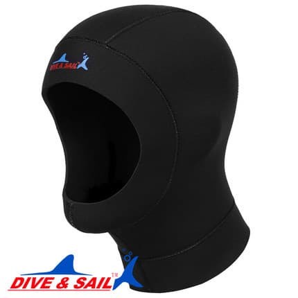 Hood Scuba Diving Snorkeling Ultrathin Neoprene - Size L - Black