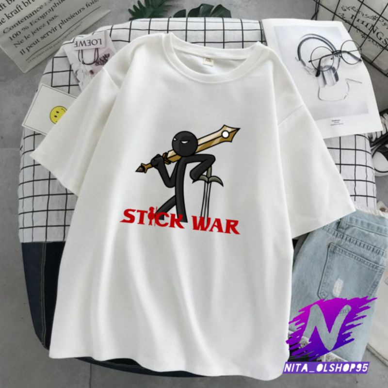 kaos stikman baju kaos anak stickwar stickman