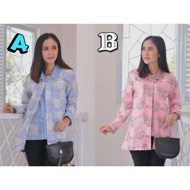 ATASANBATIK WANITA BAJUBATIK WANITA BLOUSEBATIK WANITA MODERN part 1 best seller