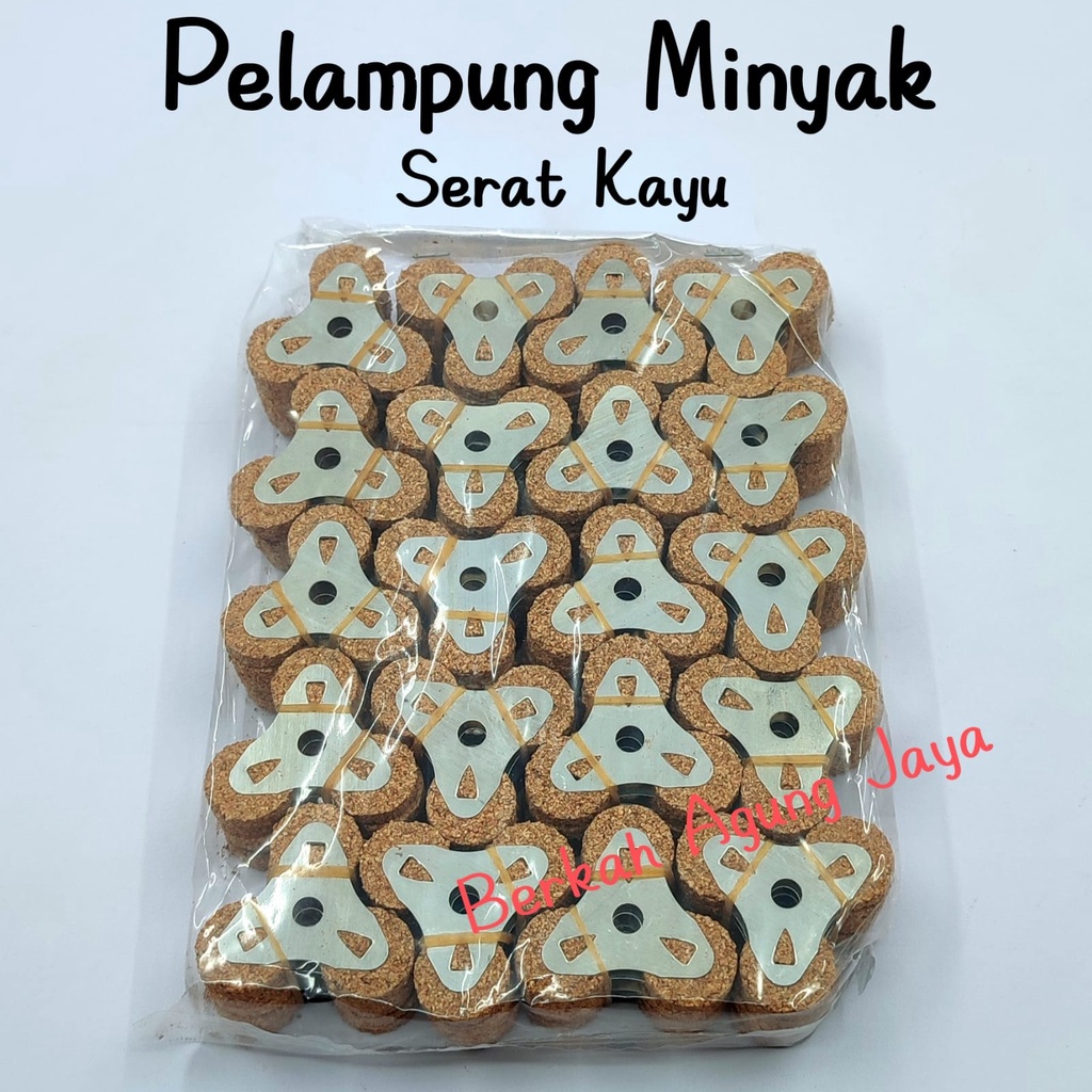 Pelampung Minyak Lilin Serat Kayu 3 Kaki