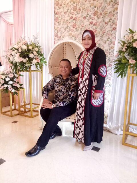 Gamis Vihan Batik Solo Fashion Wanita Gamis Batik Modern Dress Batik Kombinasi Ori By Svj