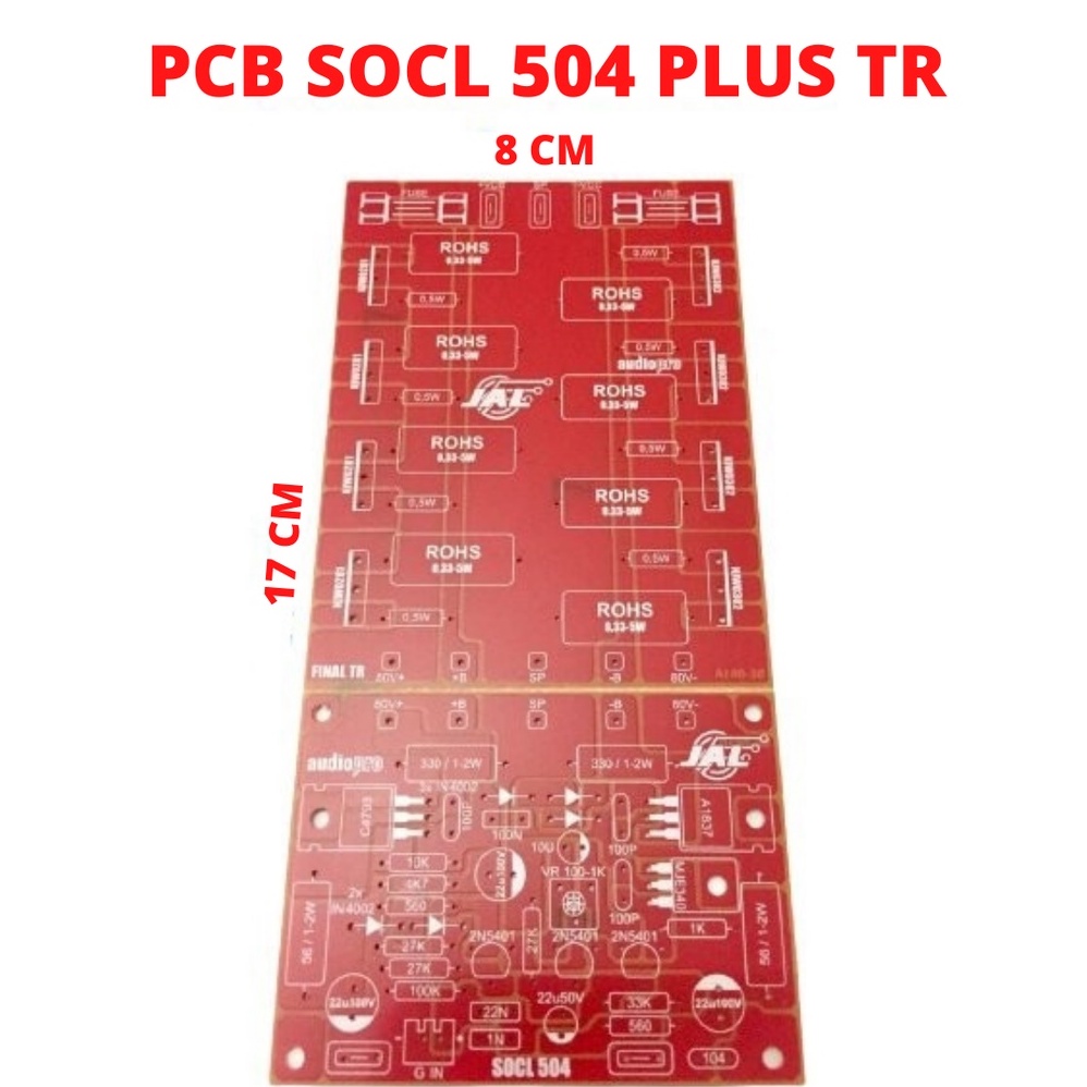 PAPAN PCB SUPER OCL 504 TRANSISTOR PCB 504 TR HANYA PCB AMPLI FIBER SOCL SUPEROCL SUPEROCL504 SOCL50