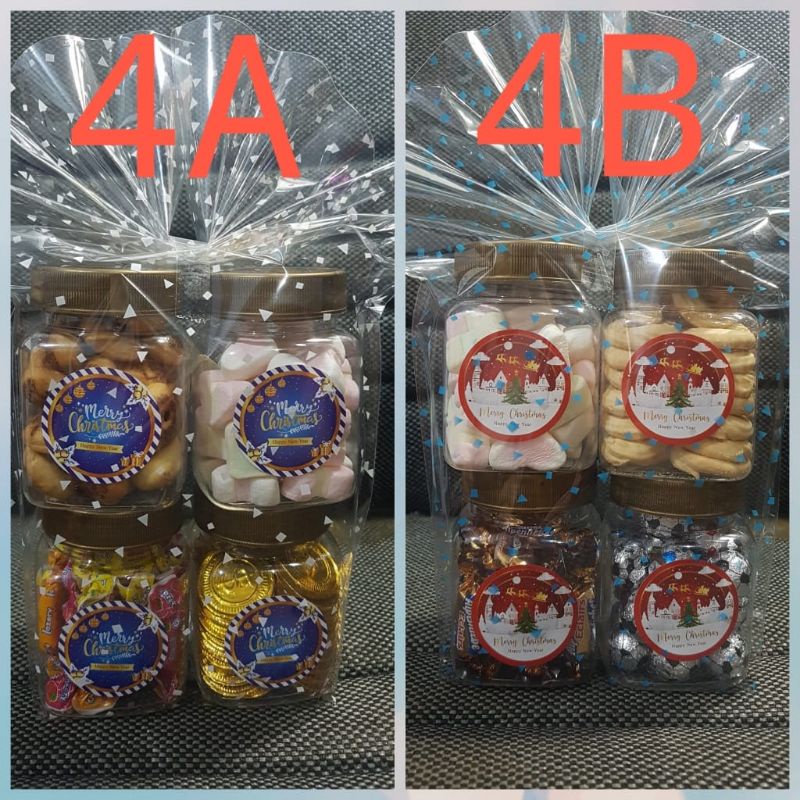 

Paket cemilan 4 toples mini edisi Natal