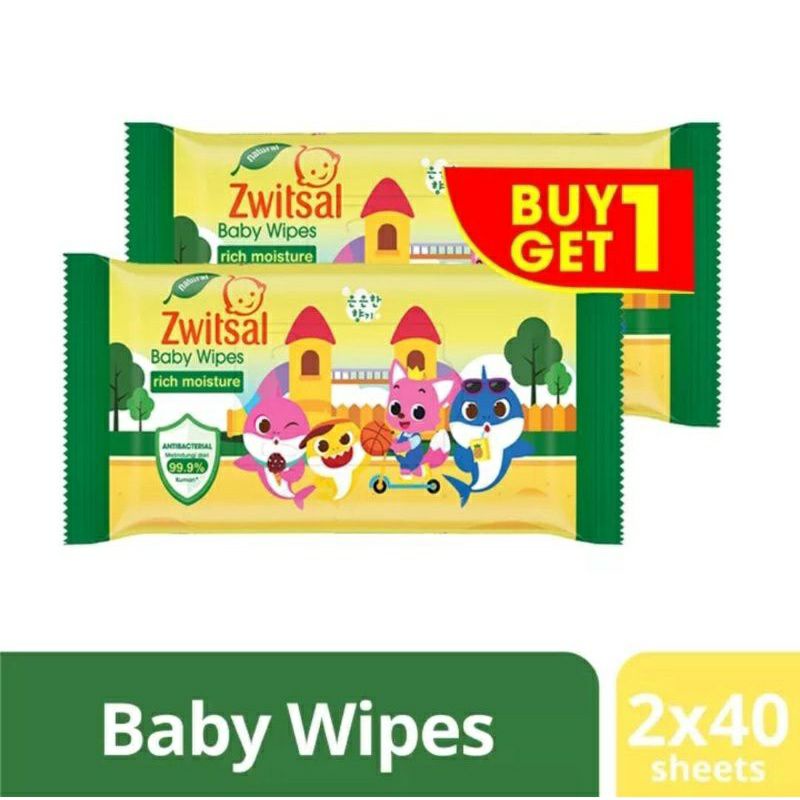 Zwitsal Tisu Basah/ Wipes Sensitive 50 sheets/ Rich Moisture 40sheets