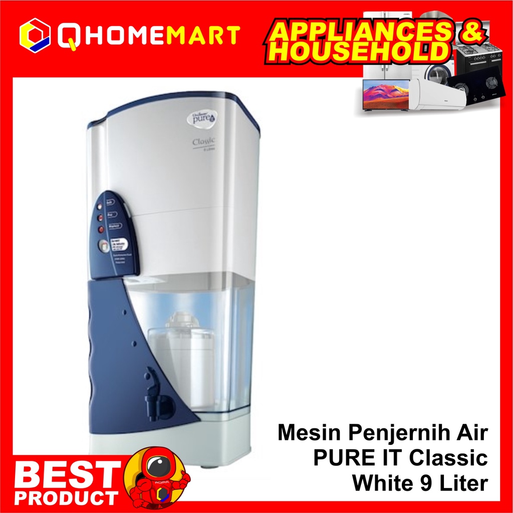 Mesin Penjernih Air PURE IT Classic White 9 Liter