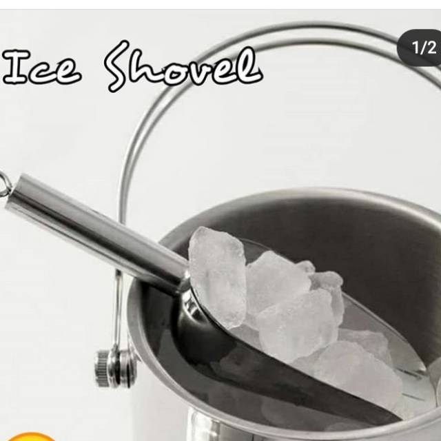 

Serok Sendok es Serut Ice Shovel Scoop Stainless Steel cube love cream