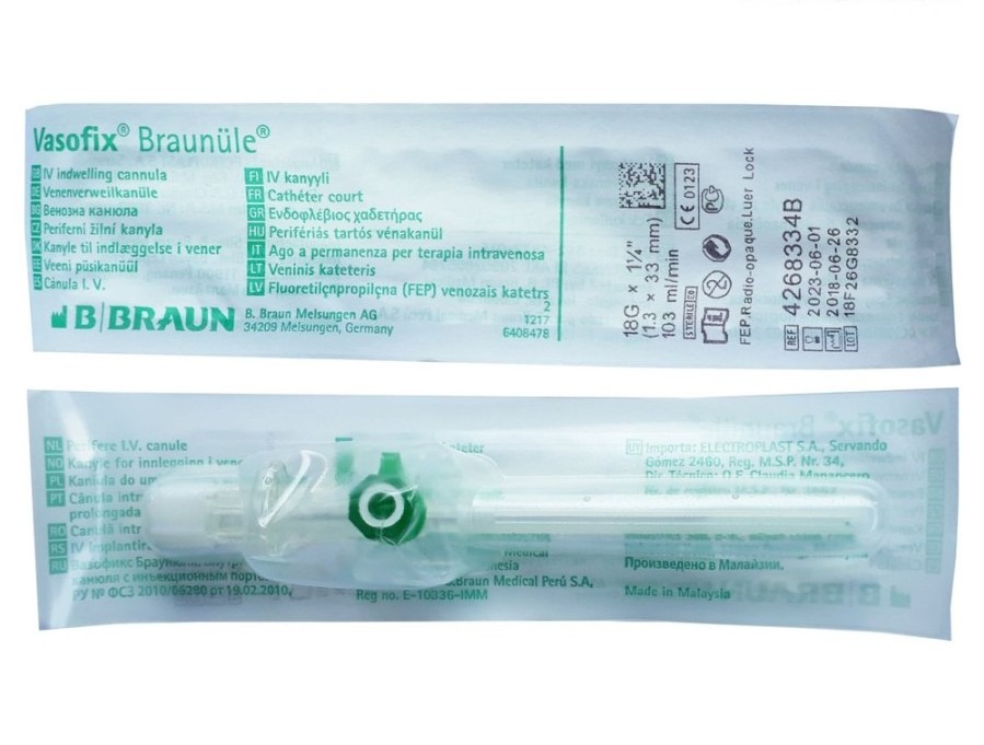 Vasofix Bbraun 18/20/22 /24 harga satuan