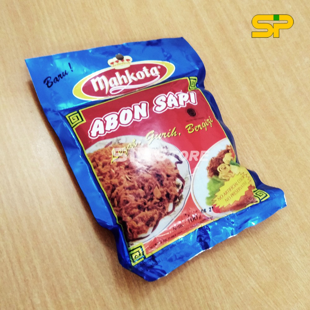 Abon Sapi &quot;MAHKOTA&quot; @100gr / Abon Sapi Spesial Halal @100gr