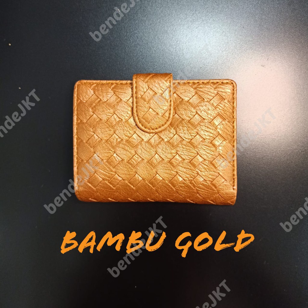 DOMPET KARTU BAMBU SERIES BENDE DAN UANG KERTAS PREMIUM WANITA IMPORT TEMPAT KARTU