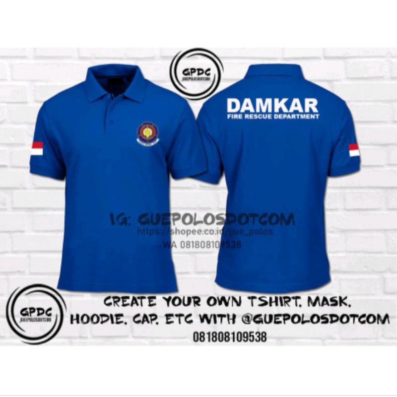 POLOSHIRT DAMKAR - KAOS POLO DAMKAR - BAJU KAOS DAMKAR
