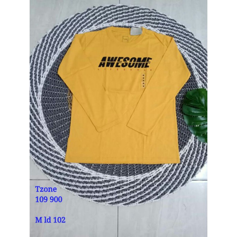 FILLYS : KAOS T-ZONE LENGAN PANJANG PRIA WANITA ORI ORIGINAL BRAND MATAHARI SIZE S M L