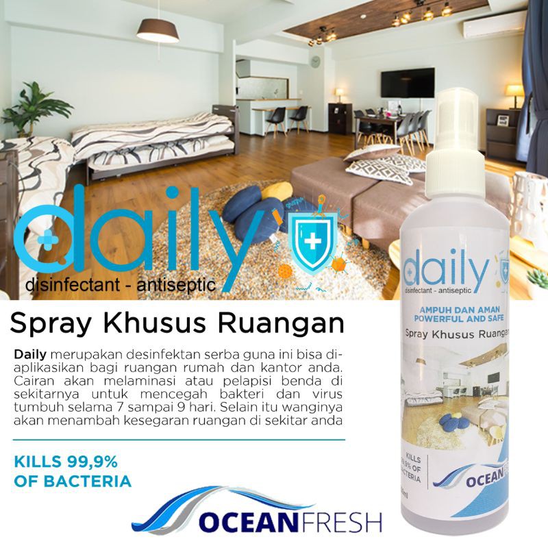 Daily Desinfektan Spray Khusus Ruangan 250ml