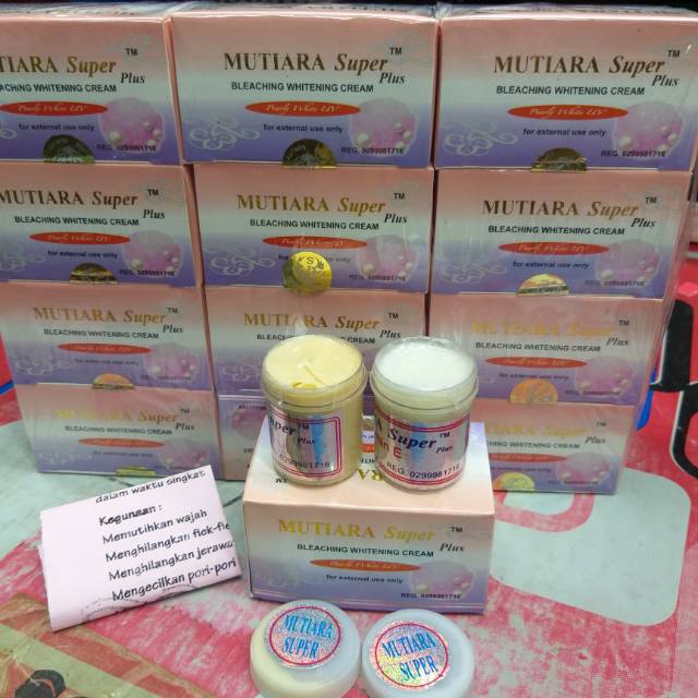 PAKET CREAM MUTIARA SUPER / BLEACHING WHITENING CREAM / LUSINAN