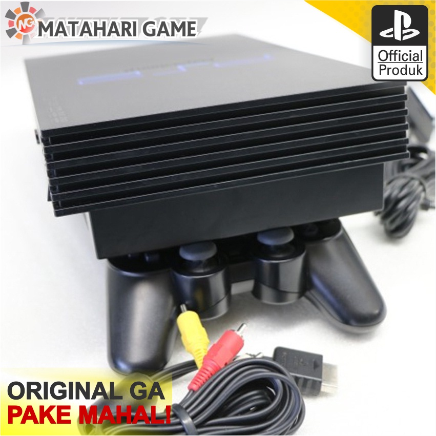 PS2 135Game Paket Lengkap - Sony Playstation Fat HDD120GB +Free 2Stik +135 Game