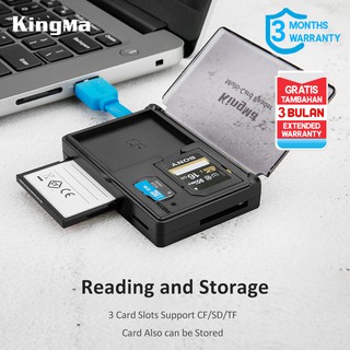 KINGMA Usb 3.0 Card Reader All in 1 with Storage Support TF SD CF card