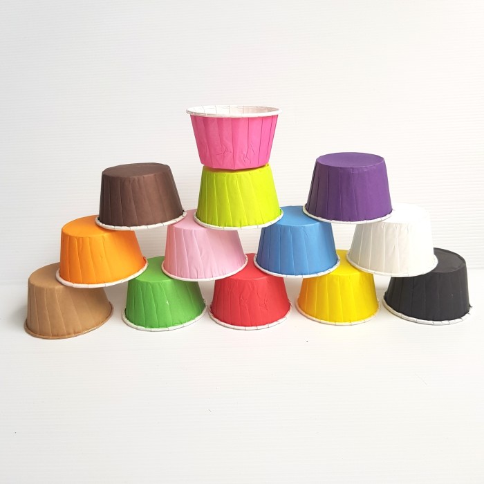 

s040x1 100 Pc Standart Momma Cupcake Kertas Cupcake Papercase Polos E54Srfsw