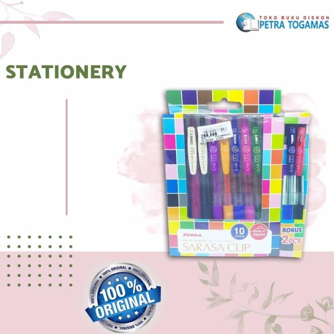 

.........] BALLPOINT SARASA CLIP ZEBRA SET 10 FREE 2