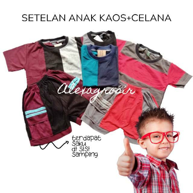 BAJU SETELAN ANAK LAKI LAKI SET DEVAN USIA UMUR 1-2 TAHUN -ANAK COWOK-