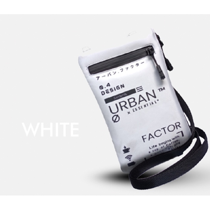 NOCTURNAL WHITE |MNMXURBAN| Tas Selempang Pria Tas Handphone Sling Bag ORIGINAL