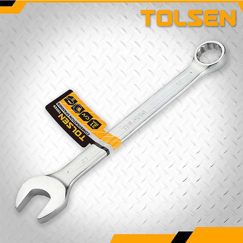 Tolsen Combination Spanner - Kunci Ring Pas Size 18