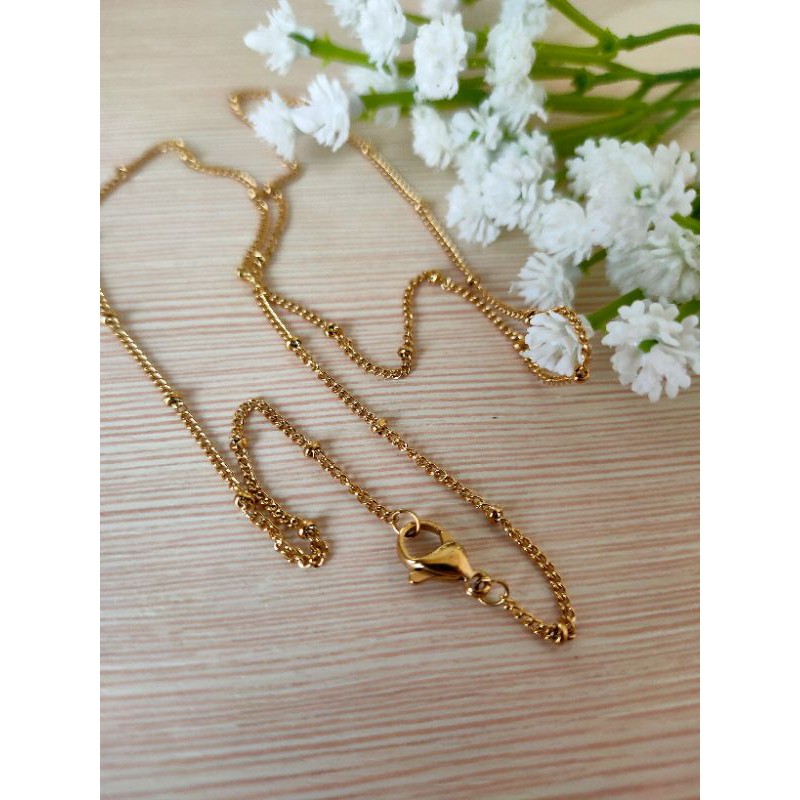 Kalung Titanium Nuri Bulat Import Wanita