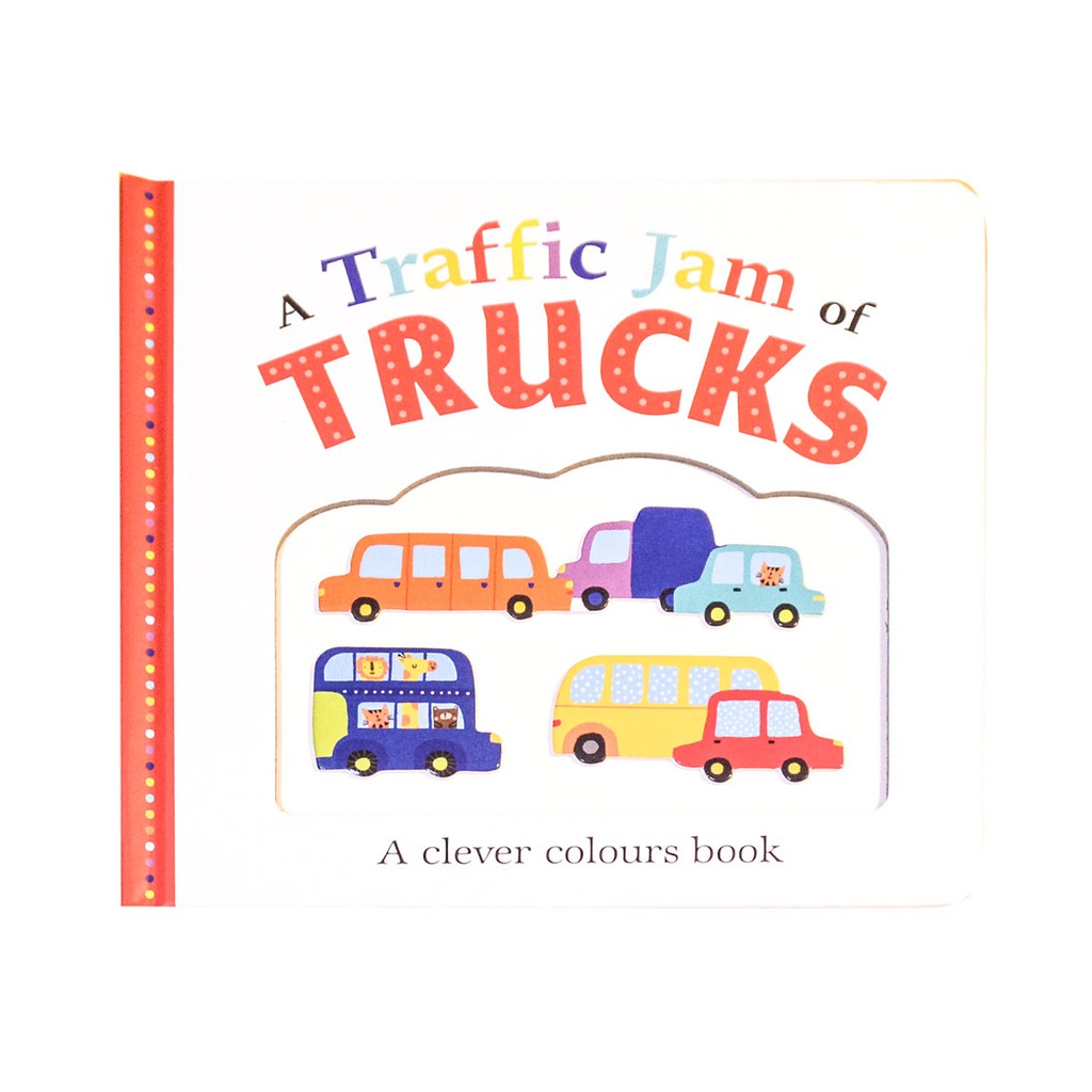 Priddy A Traffic Jam of Trucks : A Clever Colours Book - Buku Edukasi Cerita Anak Import Warna