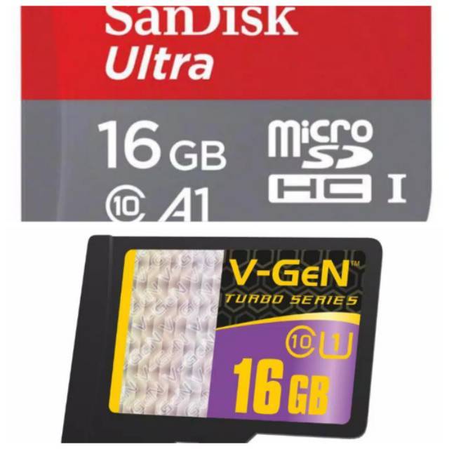 Vgen MicroSd 16gb 32gb 64gb 128gb Class 10 up to 100mbps Turbo series