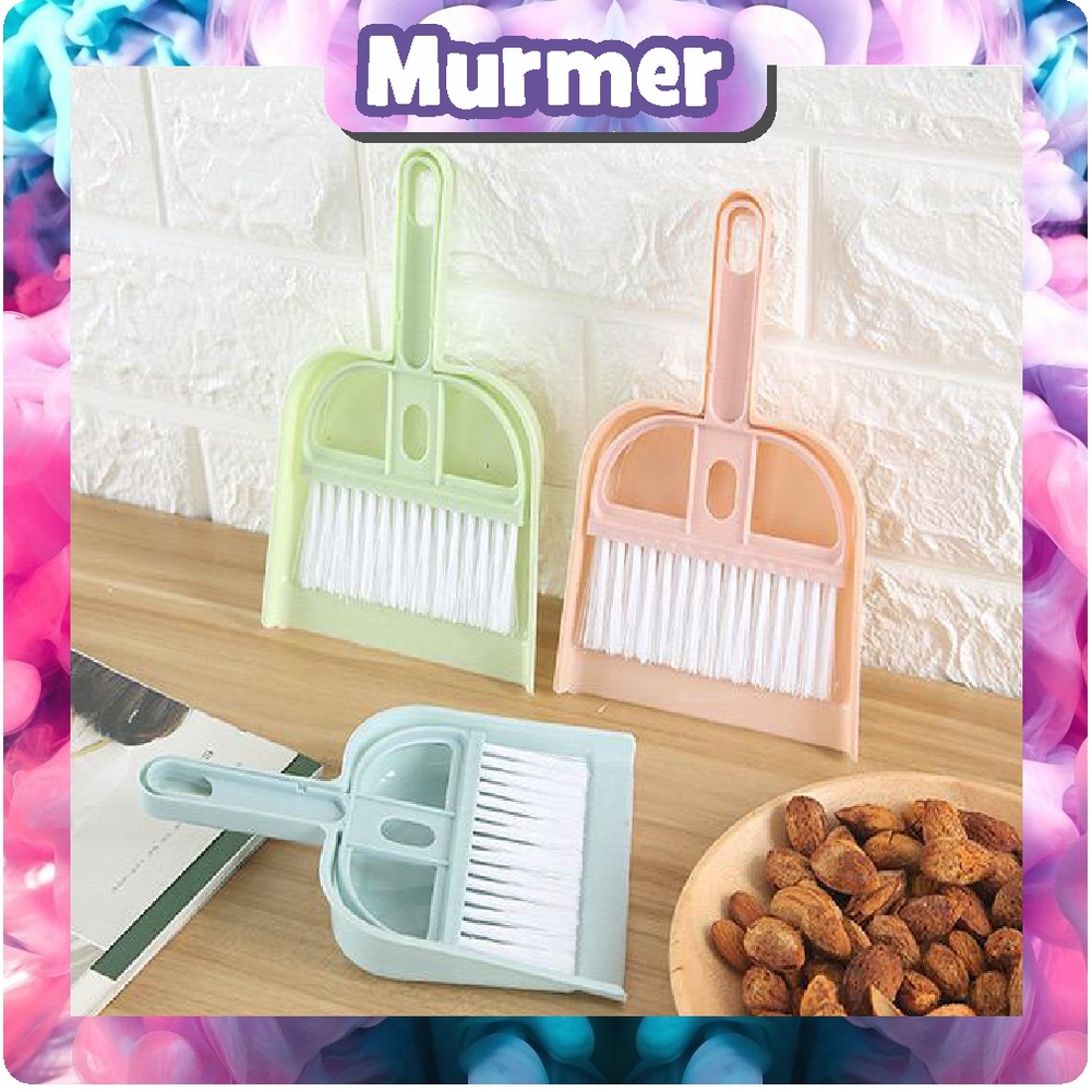 MurmerOfficial R052 Sapu Mini DustPan Serok Cikrak Kecil Mobil Laptop Keyboard Brush Kotoran Debu