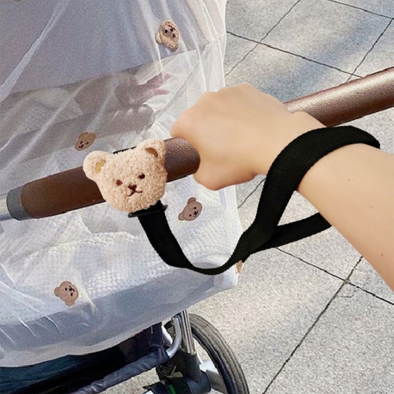 Mary Safety Wrist Strap Dengan Plush Bear End Sliding Cegah Sabuk Pergelangan Tangan Untuk Troli