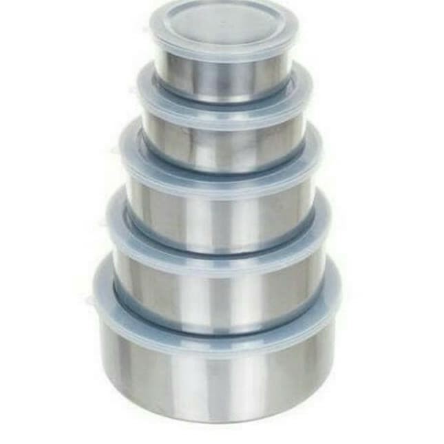 [SIAP KIRIM] Rantang Stainless Susun 5 Tempat Makan Wadah Saji Stainless MURAH